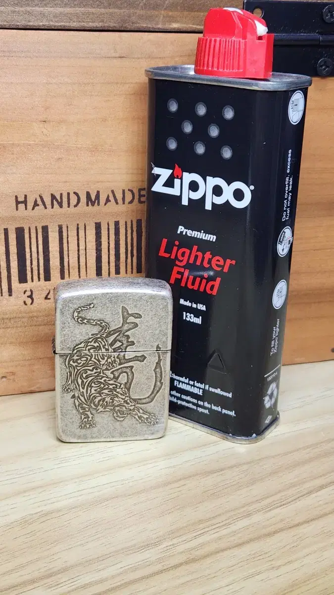 ZIPPO 라이터 1941 TIGER 2 SILVER